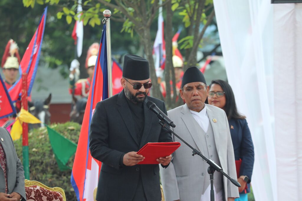 नवनियुक्त प्रधानमन्त्री बालेन्द्र शाहले पद तथा गोपनीयताको शपथ