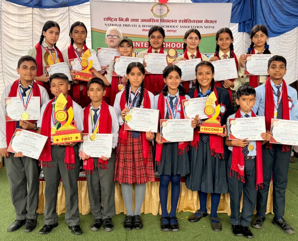 अंग्रेजी हिज्जे प्रतियोगिता संस्कार गुरूकूलमा सम्पन्न