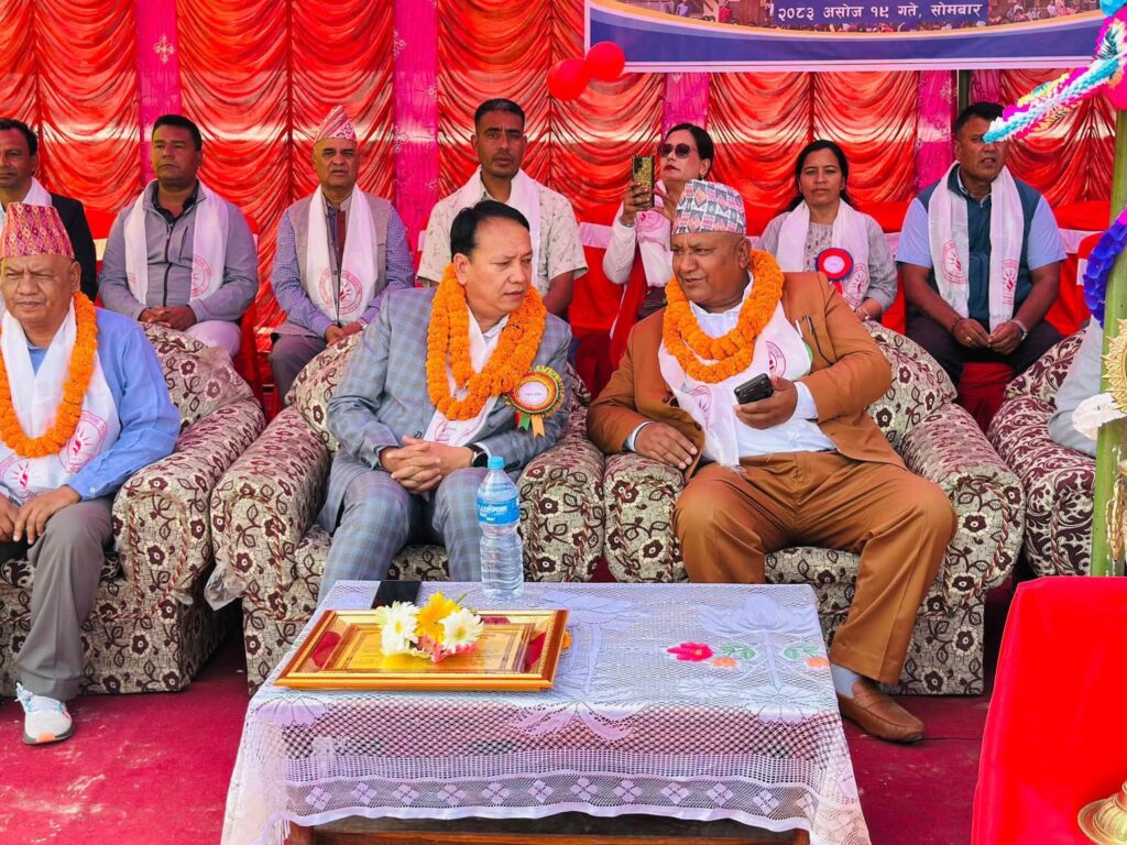 मुख्यमन्त्री थापामगरद्धारा गणेश माध्यमिक विद्यालयका नवनिर्मित भवनको उद्घाटन