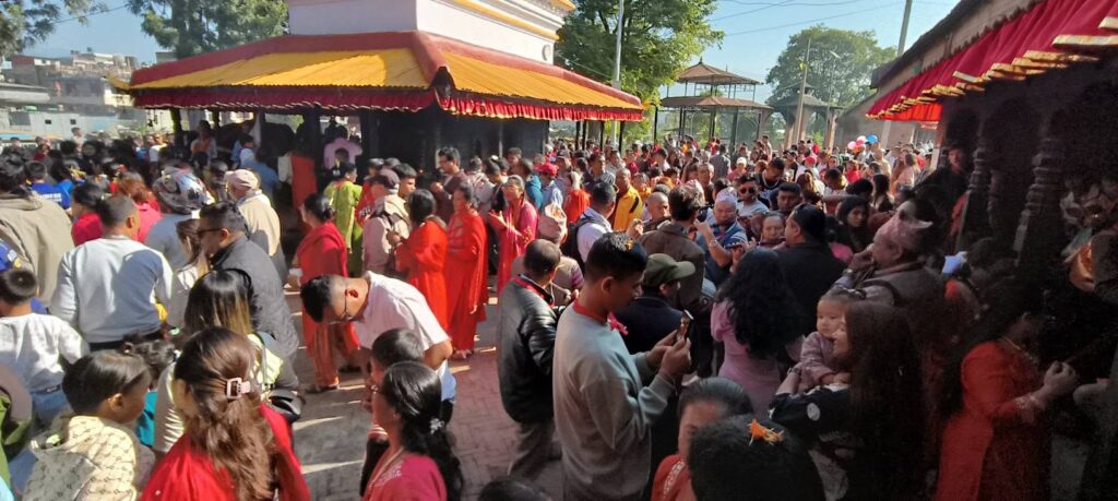 भक्तपुरको ब्रम्हायणी मन्दिरमा ब्रम्हायणी जात्रा