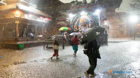 विहिबारदेखि शनिबारसम्म नेपालका विभिन्न स्थानमा भारी वर्षा हुने